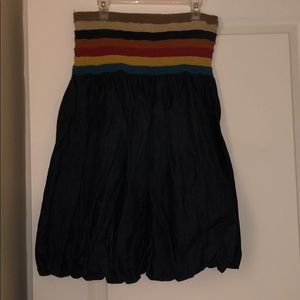 Strapless jean dress